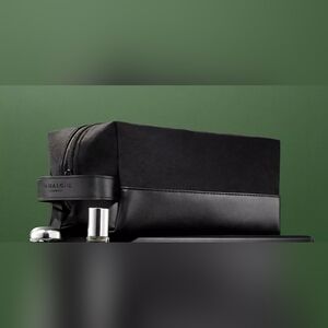 Joe Malone Black Faux Leather Men's Bag